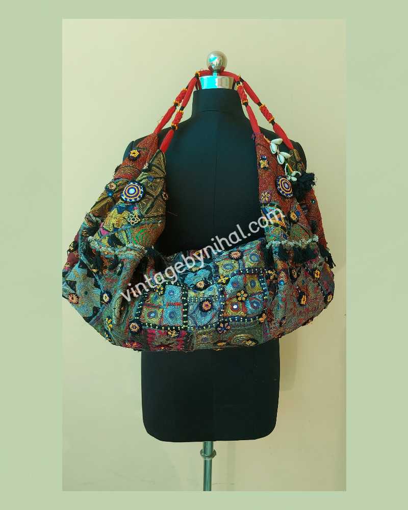 Vintage Banjara Zari Handmade Medium Sized Travel Bags 
